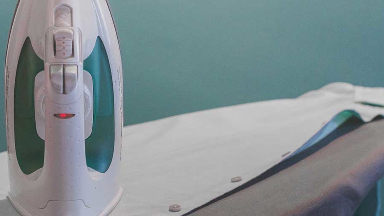 iron and ironing board